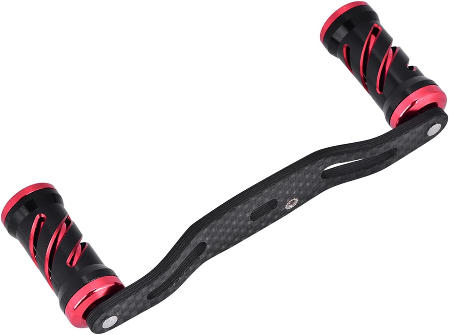 95mm Carbon Fiber Fishing Reel Handle Replacement Parts with Fittings Lightweight Fishing Reel Handle Knob for Increased Ility and Performance (95mm)