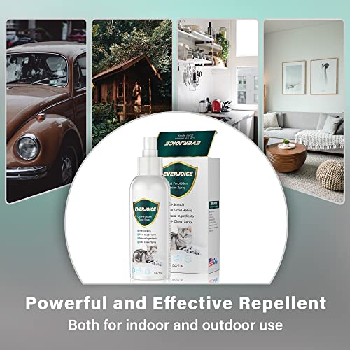 EverJoice Cat Repellent Spray, Anti Chew and Scratch, Training Aid for