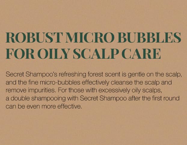 Miniatura 5 de HIGH EN FORÊT Champú Secreto de 20.3 onzas líquidas, para cabello graso y cuero cabelludo, limpia profundamente y calma el cuero cabelludo, pH