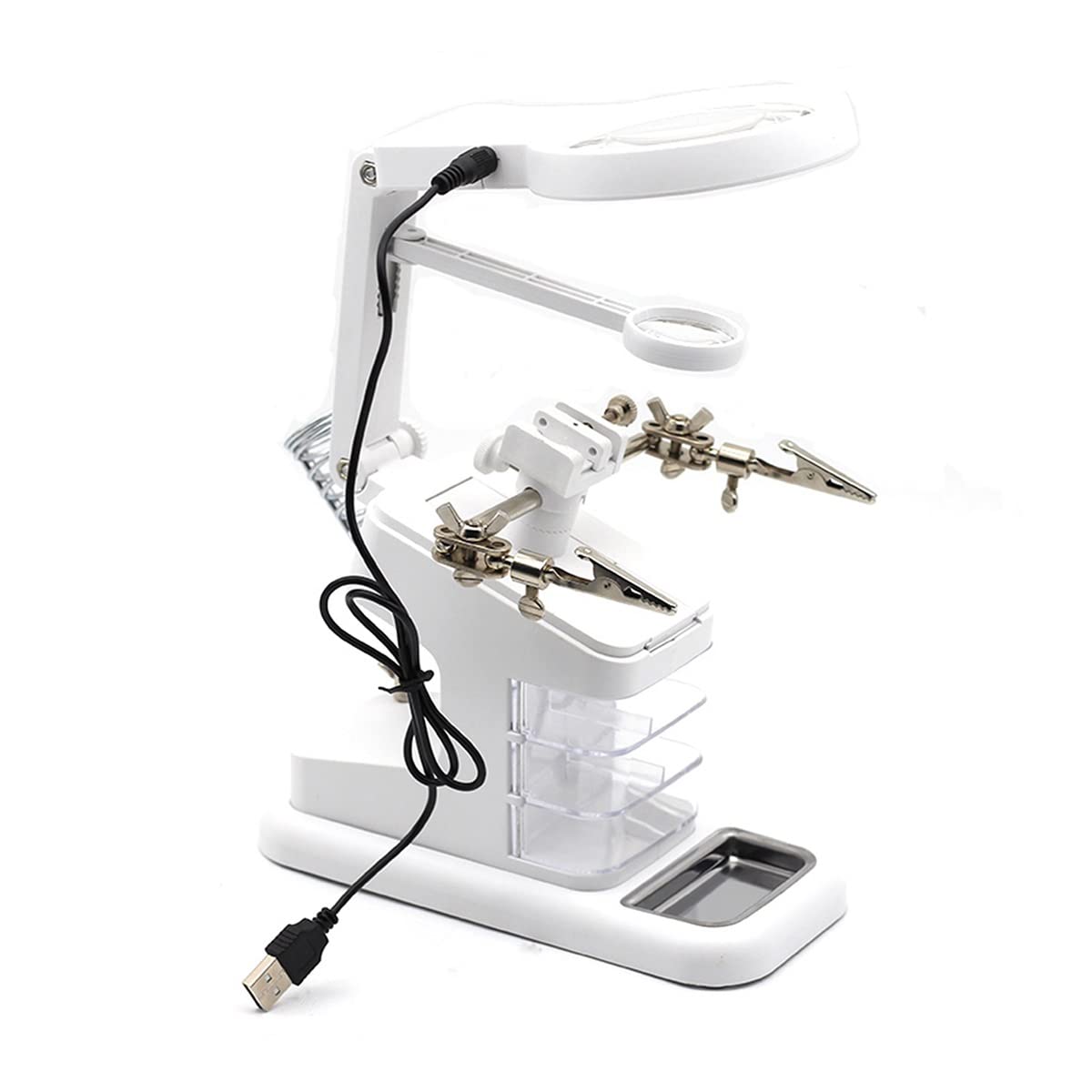 asdchZen Microscope Accessories Kit Slide Preparation Camer Multi-Functional Led Magnifier 3X/4.5X Magnifying Glass Tool Microscope Accessories