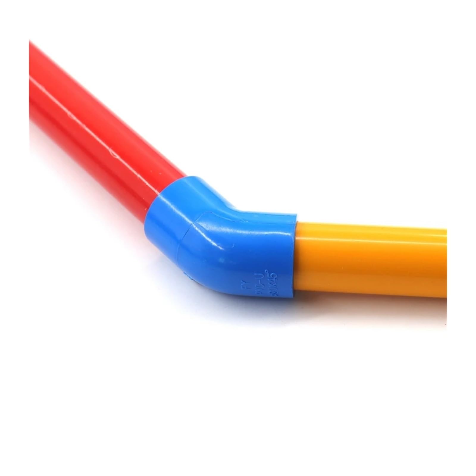 ISCBAFYX 5 szt. Złącza kolankowe z PVC 20 25 32mm podlewanie ogrodu złącze rurowe złączki rurowe do nawadniania akwarium odpływ (szary PVC 45D, średnica wewnętrzna 25mm)