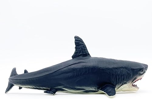 Vista 3 de Megalodon Toys, Megalodon de plástico suave, juguetes de Megalodon de tiburón de la vida marina, juguetes de baño, juguetes de piscina, juguetes