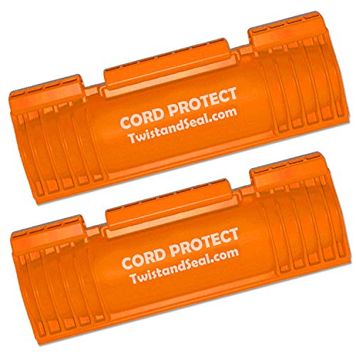 Twist And Seal Cord Protect (2 Pack) - Outdoor Extension Cord Safety Cover Connector And Weatherproof Electrical Protector – Orange #TOP23