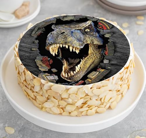 Applicatore di torta commestibile dino12 / 20 cm