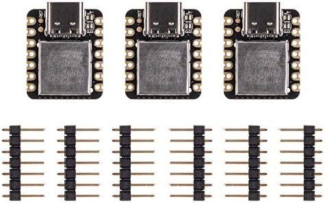 seeed studio Seeeduino XIAO Board Based on SAMD21Cortex M0+, 100% Compatible with Arduino IDE, Mounted breadboard Compatible USB Type-C (3pcs)