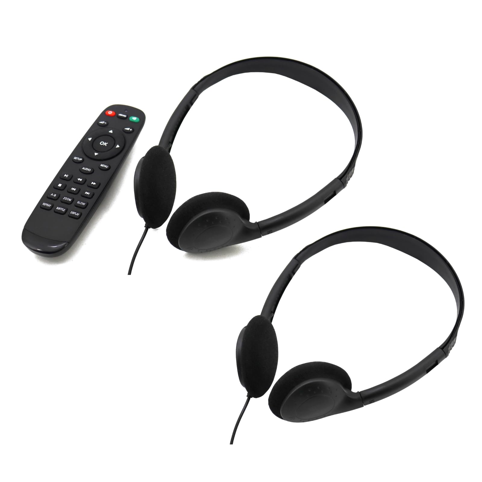 Soundmaster Reproductor DVD portátil PDB1850SW 2 monitores con Pantalla LCD de 25,9 cm / 10,1' Auriculares 16:9 Soporte para reposacabezas Batería de Coche Mando a Distancia 5.000 mAh