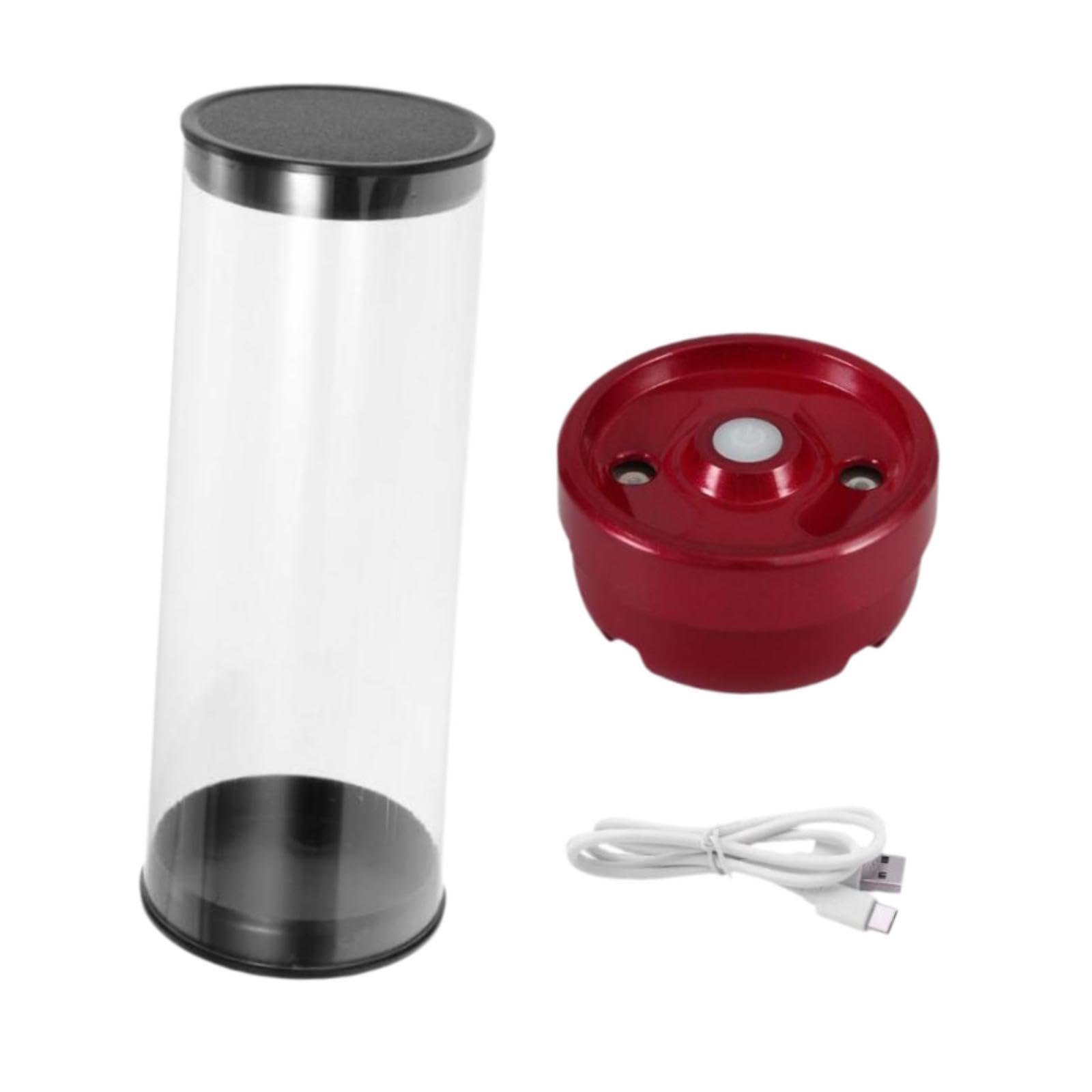 kowaku Feather Shuttlecock Humidifier Steaming Machine Humidity Keeper Rechargeable Moisturizing Device Badminton Ball Steamer, Red