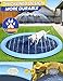 97inch Dog Splash Pad Non-SlipExtra Large, Pet Dogs Cool Sprinkler Pool Heavy Duty XXL Splash Pads for Kiddie Baby Wading Pool Summer Outdoor Play Water Fun Toy Gift Easy to Use/Clean