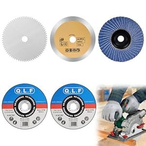 NUTKIT 76mm Cutting Discs, 5 PCS Angle Grinder Discs, Cutting disc for 10mm Angle-grinder, Grinder Blades Sets for cutting Metal Stone Wood Plastic Grinding