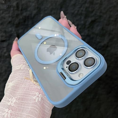 tui iPhone 14 Plus magntique bleu clair haute rsistance avec vitre de protection