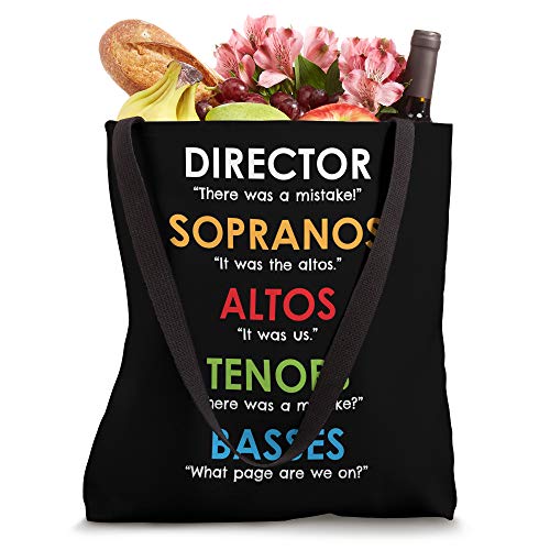 Bolsa Tote Funny Choir Director para Cantantes miniatura 4