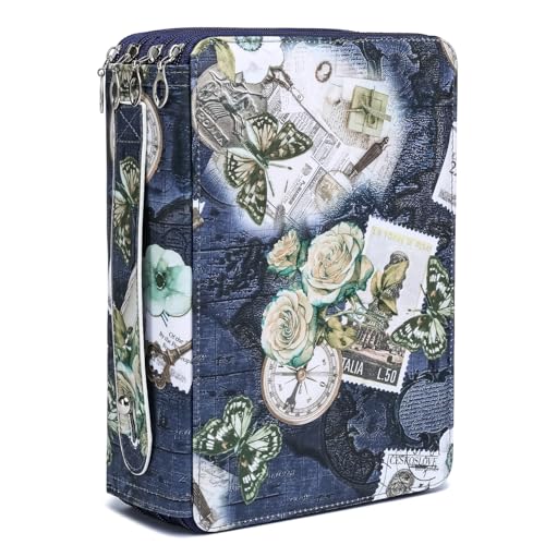 Image of YOUNGCOL 200 Slots Colored Pencil Case Color Pencil Organizer Holder With Zipper Closure Large Pencil Box for Colored Pencils Watercolor Pencils
