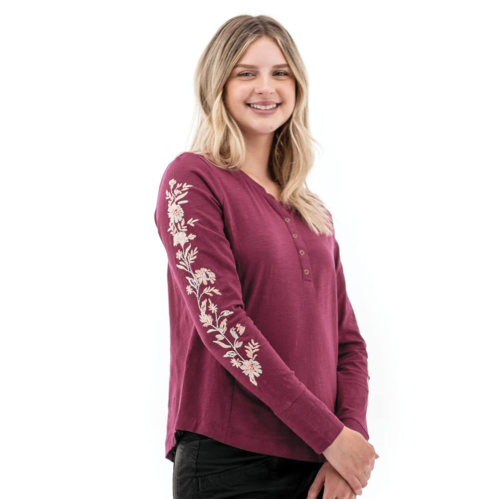 Women's Ellen Long Sleeve Henley Top
