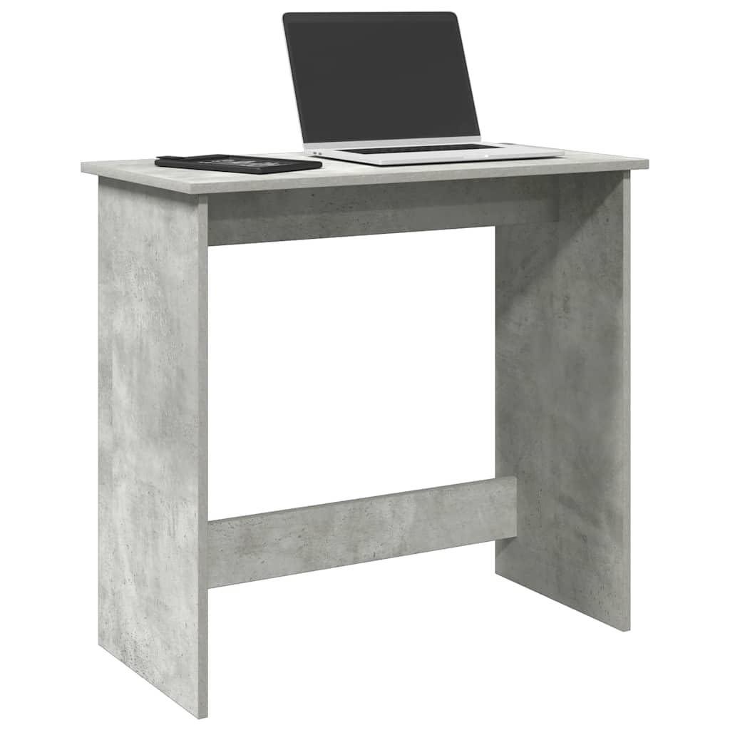 Scrivania Grigio Cemento 80x40x75 cm in Legno Ingegnerizzato | Tavolo compatto e moderno per camera da letto, soggiorno o studio. Ideale come postazione PC o scrittoio.