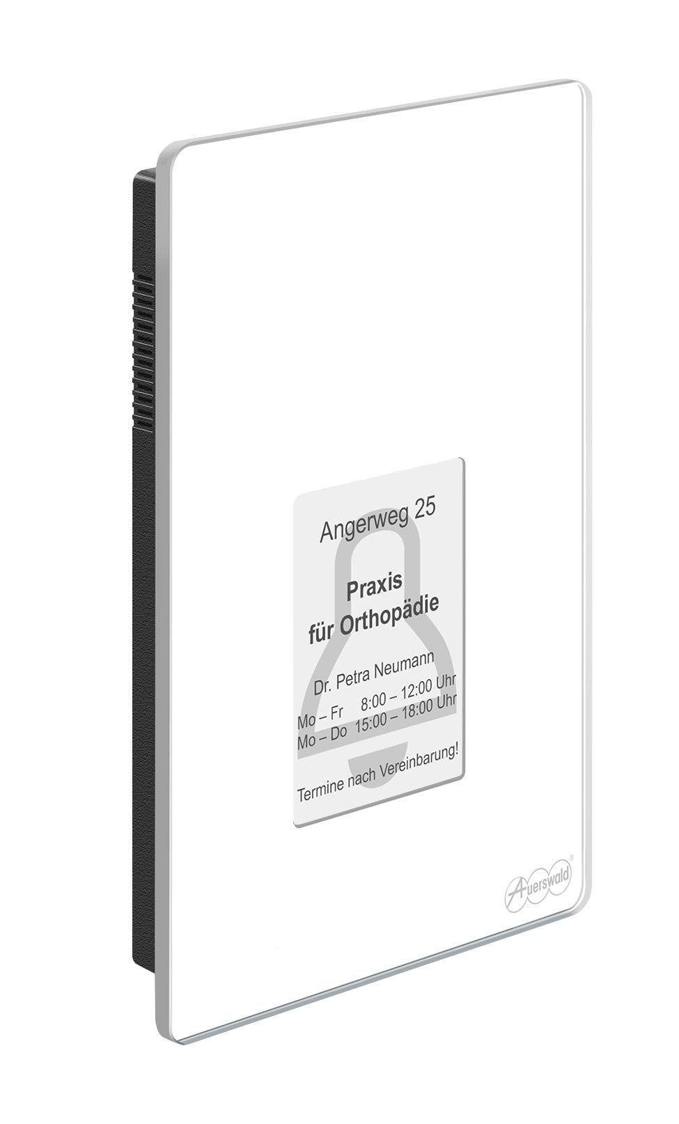 Auerswald TFS-Dialog 400 White - Audio Intercom Systems (CE, IP44, -20-50°C, White, Glass, Plastic, 140mm)