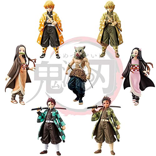 Demon Slayer Kimetsu No Yaiba Tanjiro Kamado Nezuko Kamado Zenitsu Agatsuma Inosuke Hashibira Figure E With Color Box Buy Online In Sweden At Desertcart