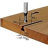 Fresa para ranuras en T de Festool HW S8 D10.5 / NL13 491035