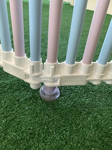 Cercado Multifuncional, pets, bebês e crianças, em PVC, Kit com 6 módulos, 80 cm de altura