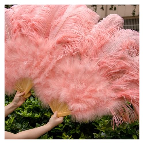 Éventails en plumes 60-100cm authentiques pour grand spectacle - 8