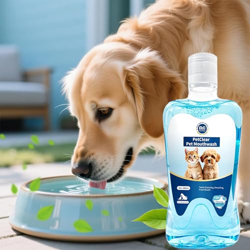 PETCLEAR Dog Water Additive 380ml Gum & Teeth Cleaning Complete Oral Hygiene While Drinking Water