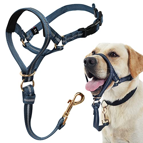 Dog Head Collar, No Pull Dog Halter With Soft Padding, Durable, Reflective Training Tool For Medium Large Dogs, Labrador, Stops Heavy Pulling And Easy Control On Walks, Includes Free Training Guide #TOP7