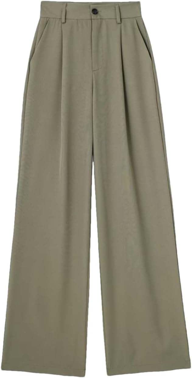 Amazon.com: Niiyyjj Wide Leg Pants Women's High Waist Thin