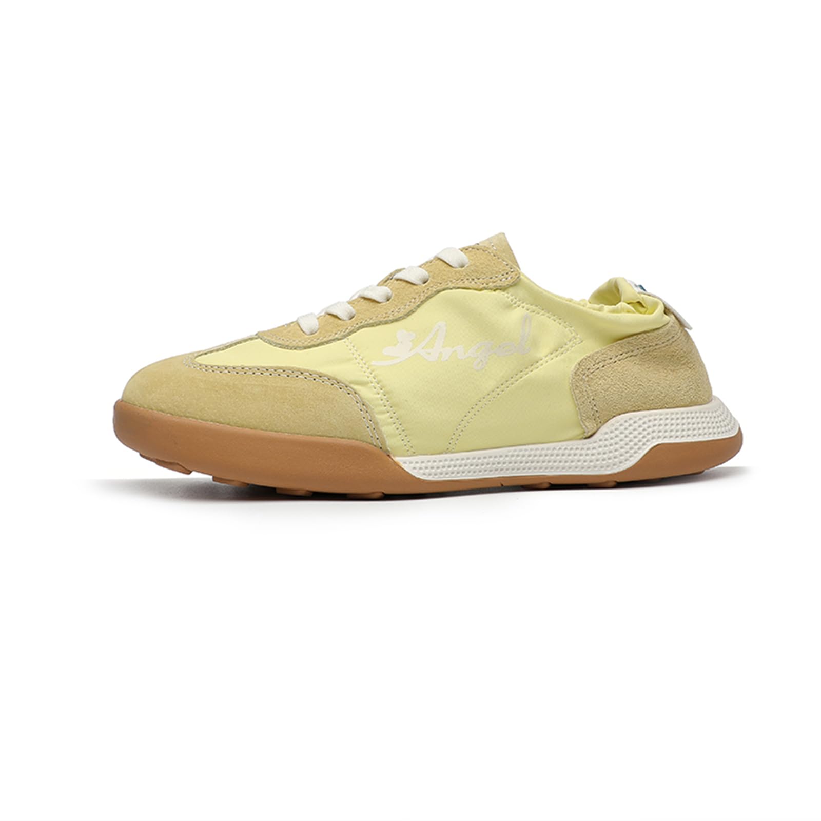 Onewus Damskie buty rekreacyjne z prawdziwej skóry, sznurowane buty typu sneakers