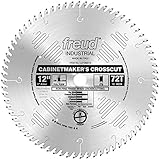 Freud LU73M012 12-Inch 72 Tooth ATB Cabinetmaker's Crosscutting Saw Blade with 1-Inch Arbor