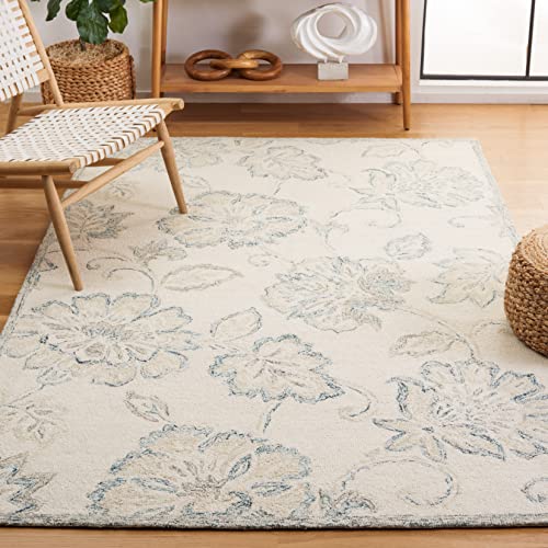 Tapete decorativo SAFAVIEH 3' x 5' azul y blanco miniatura 1