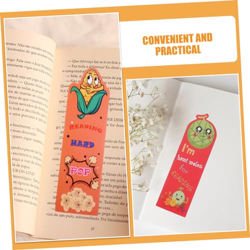 Marque-pages fruits parfumés SHINEOFI pour égayer les lectures et cahiers d'école des enfants