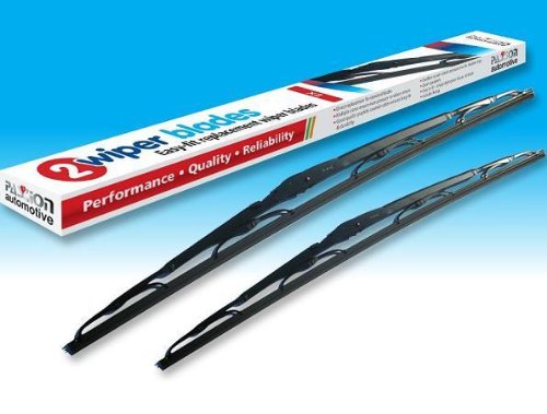 White Saab 9-3 03> Replacement Windscreen/Window Wiper Blades - Pair Of