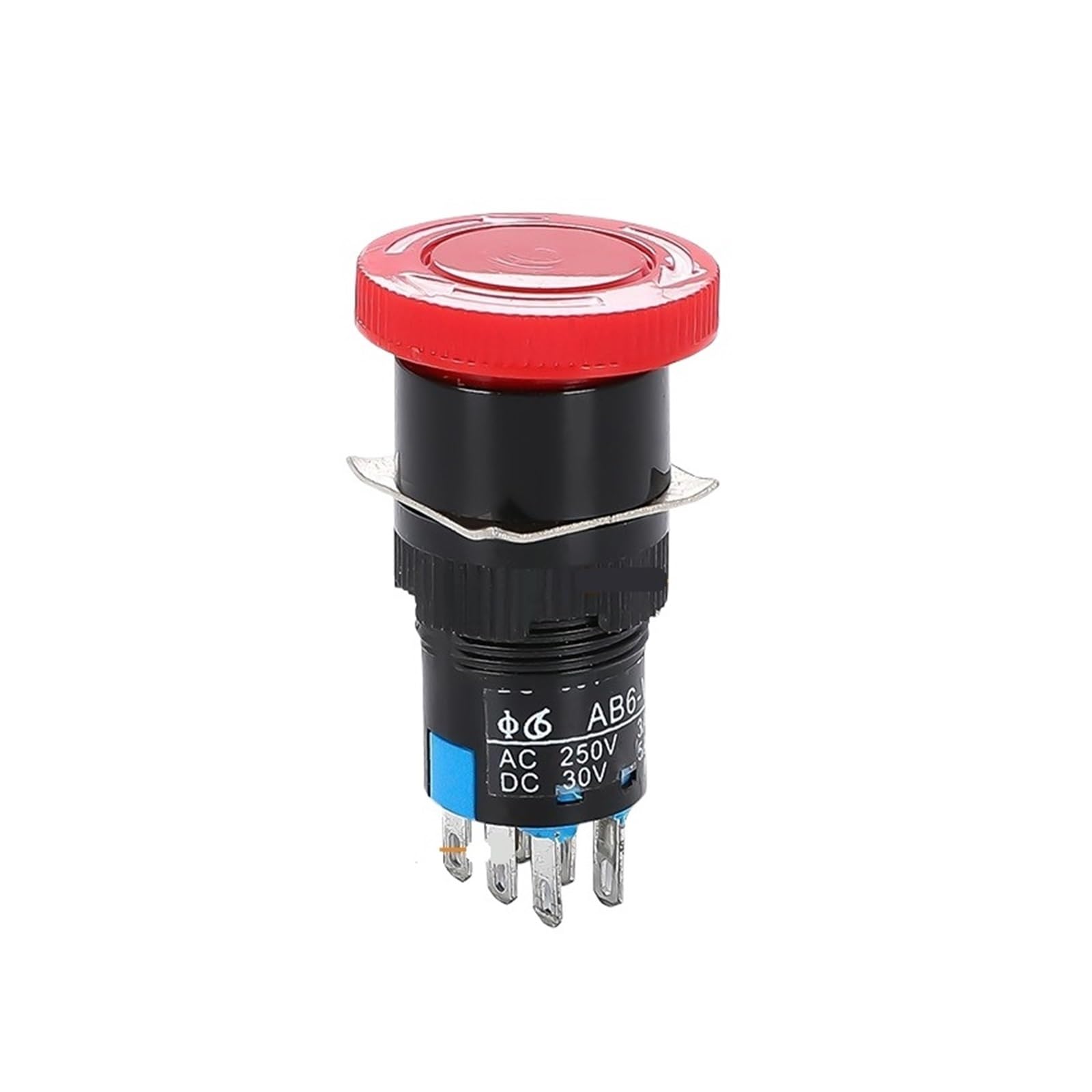 Bouton d'arrêt d'urgence rouge 16mm pour sécuriser l'atelier et les machines de découpe