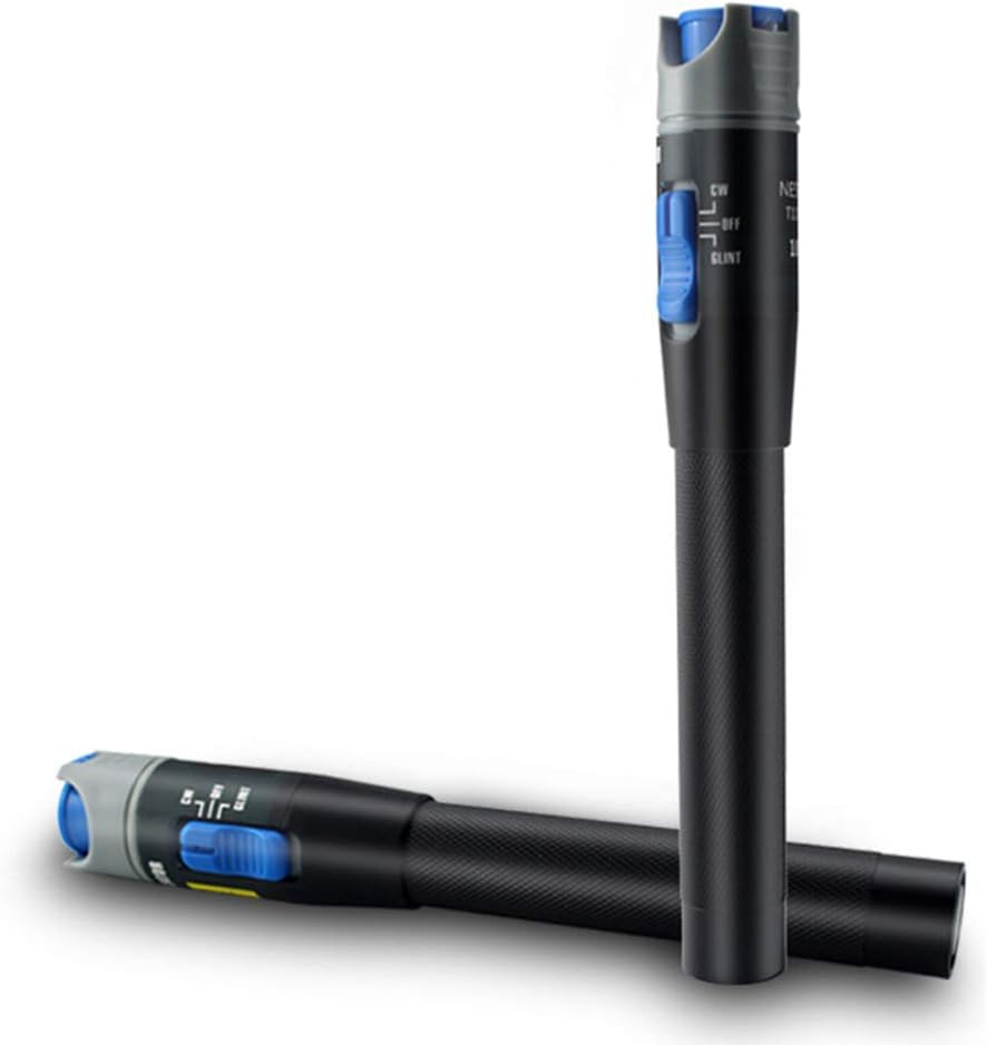 REQOVisual Fault Locator Fiber Optic Cable,Aluminium Alloy VFL Fiber Tester, Red Light Pen for Fiber Network CABE Test
