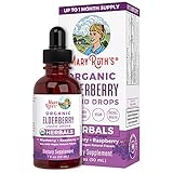 Elderberry Syrup by MaryRuth's | USDA Organic | Black Elderberry Liquid Drops for Immune Support | Sambucus Elderberry for Overall Health | Vegan | Non-GMO | Gluten Free | 30 Servings