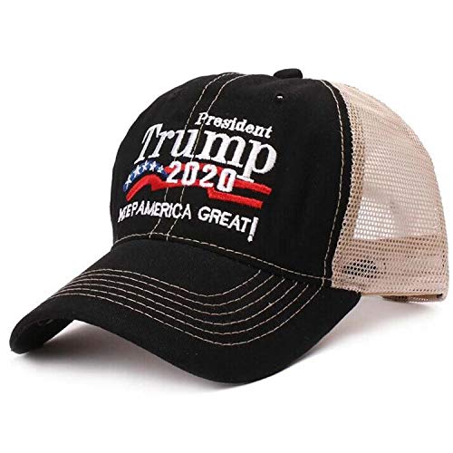Stageya President Trump 2020 Hat Keep America Great Again Embroidered MAGA USA Bucket Baseball Cap Trump Hat Black