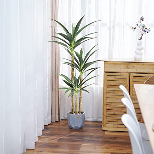 Artificialtree47ftfauxagaveplantwith3headsinplasticpotfaketreeforhomedecorindoororoutdoorofficedecorationhousewarminggift47feet1pack Urban Country Home Decor Artificial tree 47ft faux agave plant with 3 heads in plastic pot fake tree for home decor indoor or outdoor office decoration housewarming gift47 feet 1 pack urban country home decor