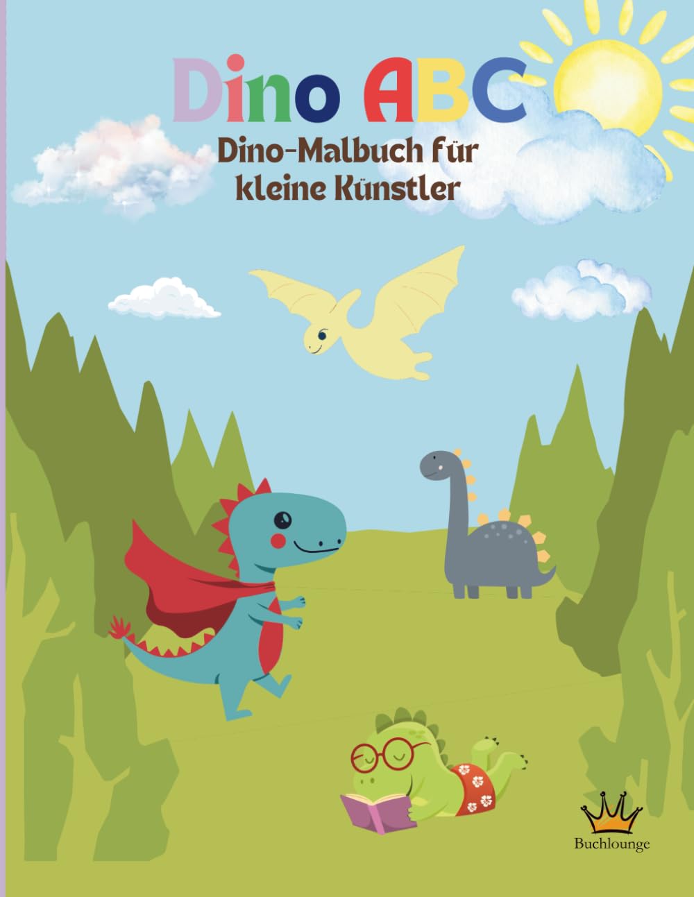 Dino ABC: Dino-Malbuch für kleine Künstler