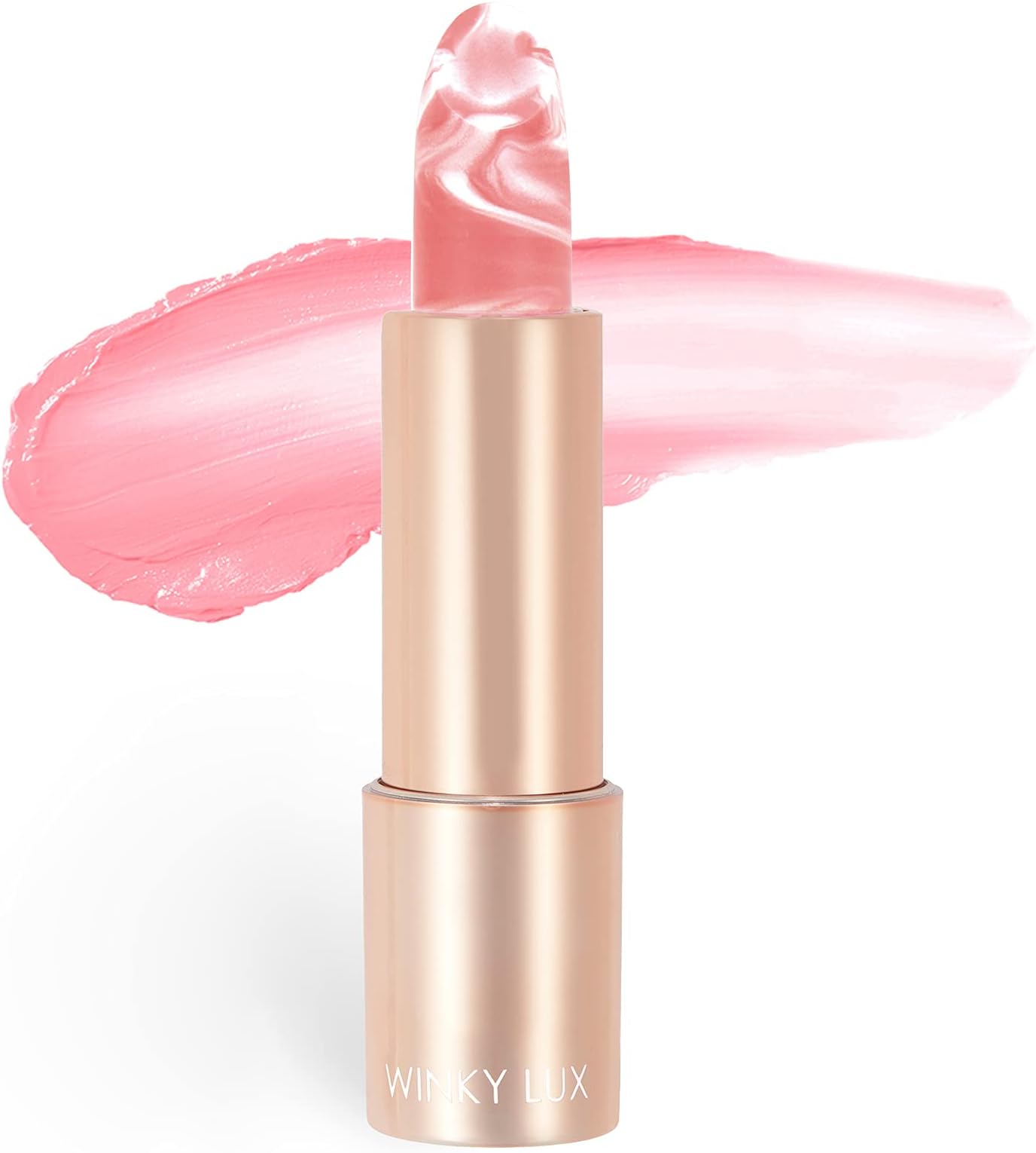 Marbleous Balm, Hybrid- Tinted Lipstick & Hydrating Lip Balm, Contains Ceramides for Lip Plumping & Coconut Oil for Lip Moisturizing (Dreamy)
