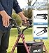 Walkers for Seniors with Seat, Lightweight 16 Pounds Folding Rolling Walker with 6-Inch Puncture-Resistant Wheel, 5-Level Height Adjustable, 300 lb Weight Capacity