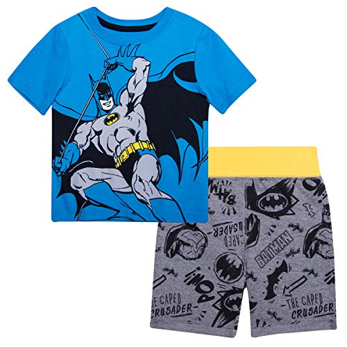 DC Comics Boys Batman Graphic Short Sleeve T-Shirt and Shorts Lounge Set 7