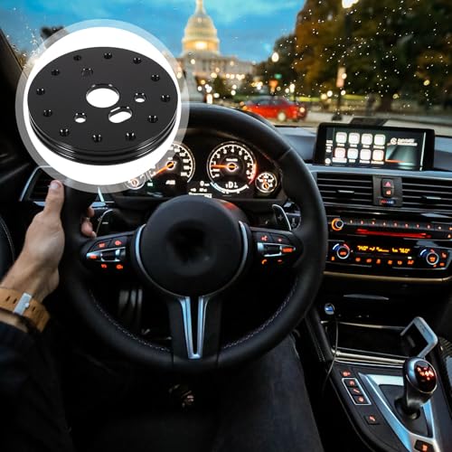 EXAOMBLE ステアリングホイールエレベーター から変換スペーサー 高耐久アルミ製 車用アクセサリー オフロード対応 高さアップ