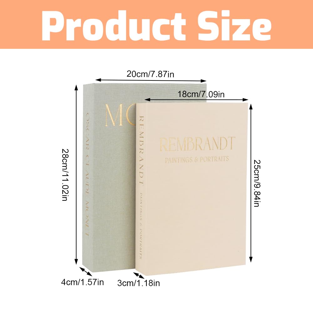 Libri Decorativi Arredamento, 2 Pezzi Libri Finti Decorativi Design, Libro Decorativo Di Moda, Libri Contenitori Design, Per La Decorazione Di Tavolini Da Caffè,Soggiorno,Tavolo
