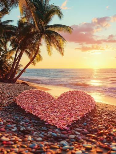 Peinture Diamant Coucher de Soleil 5D : Kit Anti-stress Activité Manuelle 50x70