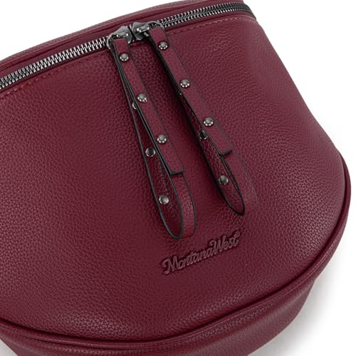 Image of Montana West Crossbody Bag for Women, Large Bum Bag Purse Soft Vegan Leather Travel Fanny Pack with Coin Purse