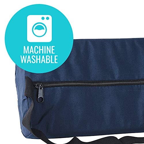 Dmi Lumbar Roll Back Support Cushion Pillow, Half-Moon Size, Navy #TOP2
