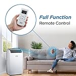 BLACK+DECKER 12,000 BTU Portable Air Conditioner up to 550 Sq. with Remote Control, White - Image 2