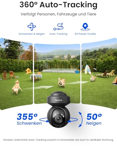 Reolink 5MP PTZ Überwachungskamera Aussen, 3X Optischer Zoom, Auto-Tracking – Ansicht 2