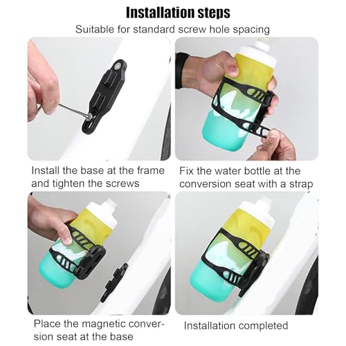 Porte-bouteille d'eau magnétique pour vélo haute performance stable