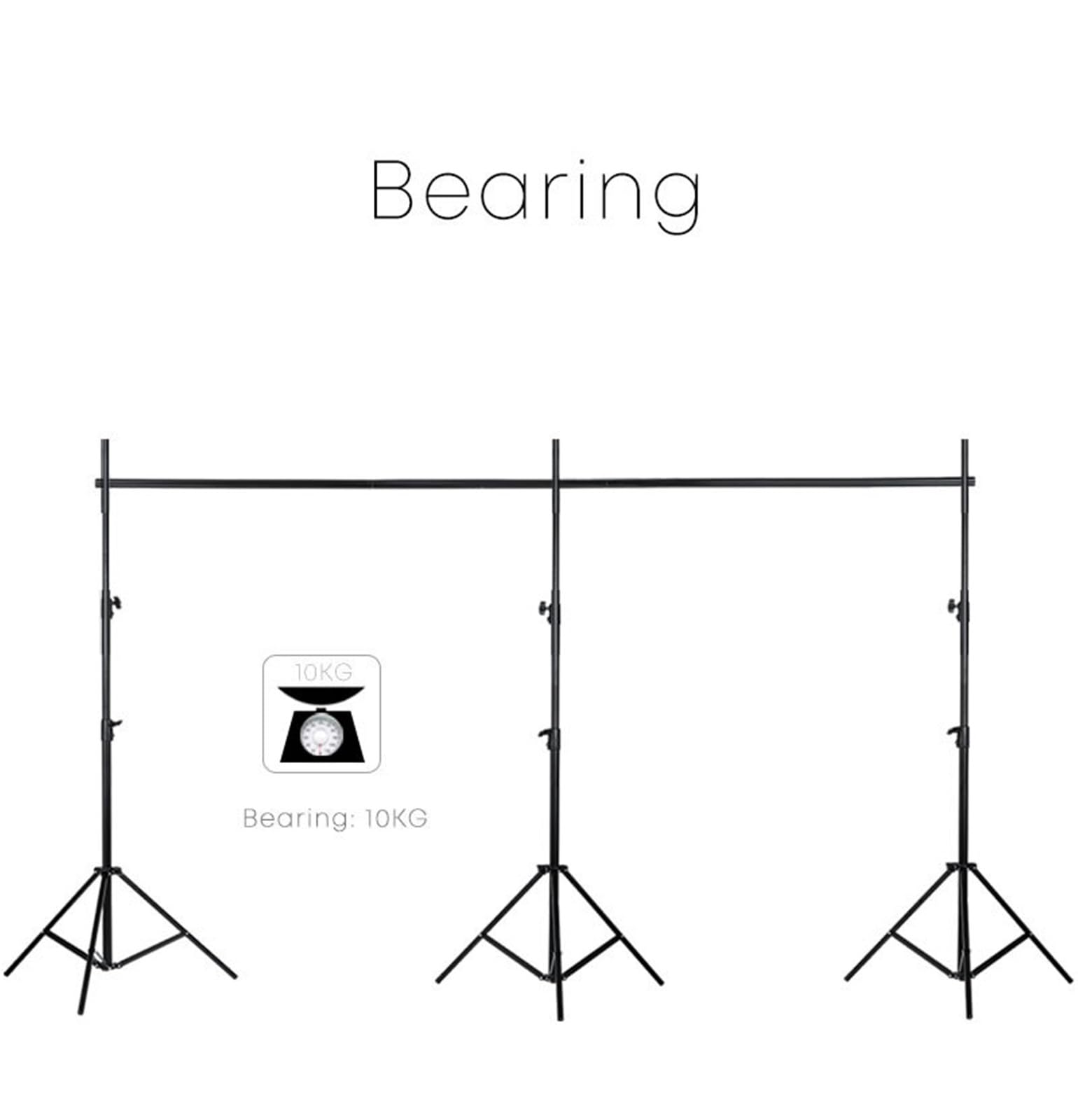 3 m x 7 m/10 ftx23ft Pro Fotografia Fondali Supporto Sistema di Supporto Supporto Per Foto Video Studio