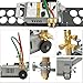 Torch Track Burner Cutting, Automatic Gas Pipe Cutting Machine, Portable Flame Straight Line Cutter, Adjustable Speed, 0.23